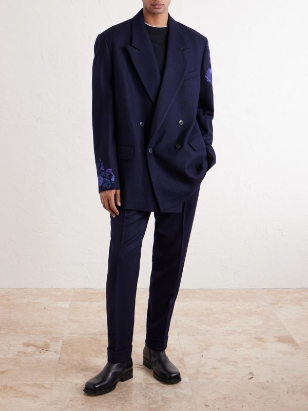 Straight-Leg Wool Trousers - OU Straight-Leg Wool Trousers - OU