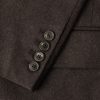 Double-Breasted Embroidered Wool-Flannel Blazer - CU Double-Breasted Embroidered Wool-Flannel Blazer - CU