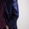 Double-Breasted Embroidered Wool-Flannel Coat - CU Double-Breasted Embroidered Wool-Flannel Coat - CU