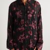 Floral-Print Crepe Shirt - FR