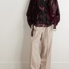 Oversized Floral-Print Crepe Shirt - OU Oversized Floral-Print Crepe Shirt - OU