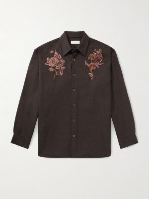 Embroidered Wool-Flannel Shirt Embroidered Wool-Flannel Shirt