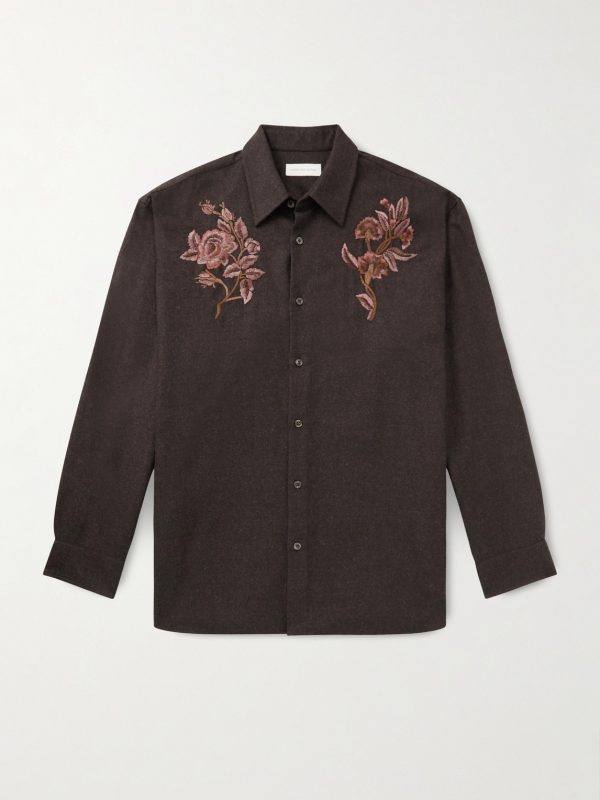 Embroidered Wool-Flannel Shirt Embroidered Wool-Flannel Shirt