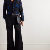 Floral-Print Crepe Shirt - OU