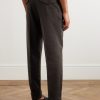Straight-Leg Wool Trousers - BK Straight-Leg Wool Trousers - BK
