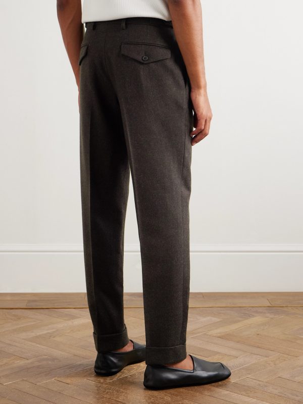 Straight-Leg Wool Trousers - BK Straight-Leg Wool Trousers - BK
