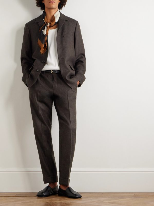 Straight-Leg Wool Trousers - OU Straight-Leg Wool Trousers - OU