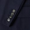 Double-Breasted Embroidered Wool-Flannel Blazer - CU