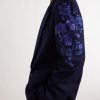 Double-Breasted Embroidered Wool-Flannel Blazer - E2