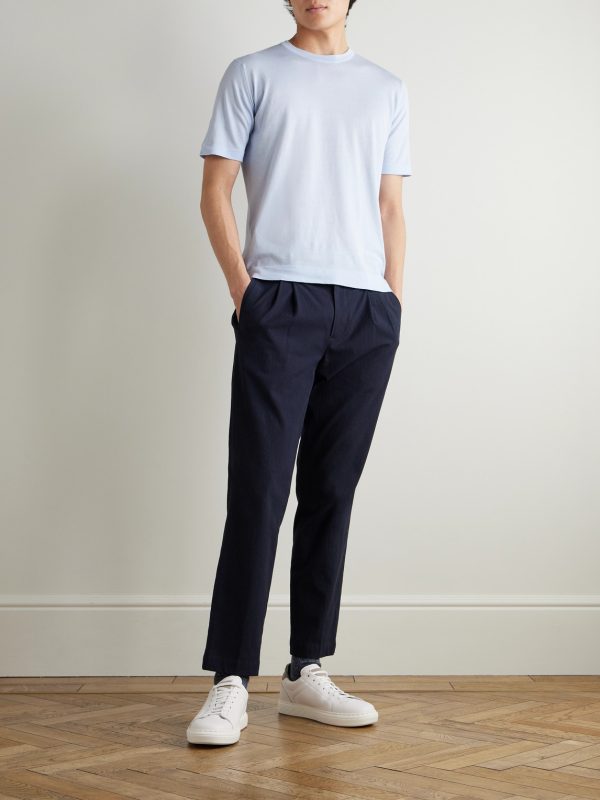 Lorca Slim-Fit Sea Island Cotton T-Shirt - OU Lorca Slim-Fit Sea Island Cotton T-Shirt - OU