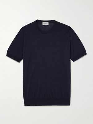 Hilcote Merino Wool and Sea Island Cotton-Blend T-Shirt