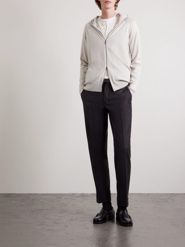 Carty Merino Wool Zip-Up Hoodie - OU