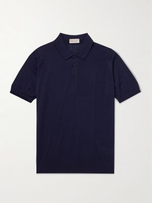 Cotton and Cashmere-Blend Polo Shirt