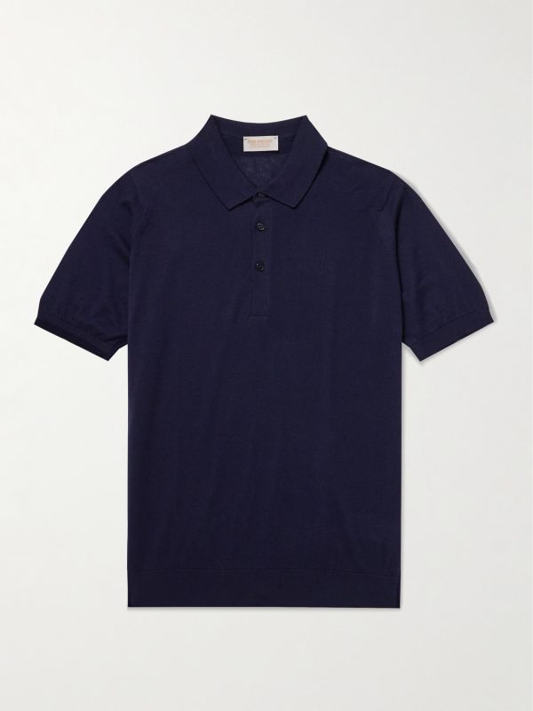 Cotton and Cashmere-Blend Polo Shirt