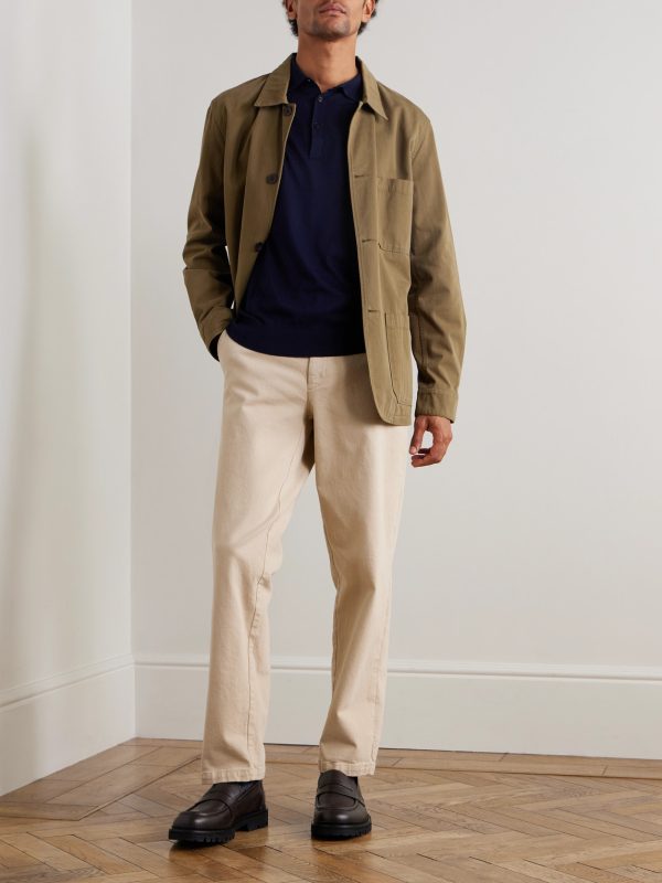 Cotton and Cashmere-Blend Polo Shirt - OU