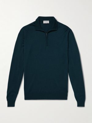 Tapton Slim-Fit Merino Wool Half-Zip Sweater Tapton Slim-Fit Merino Wool Half-Zip Sweater