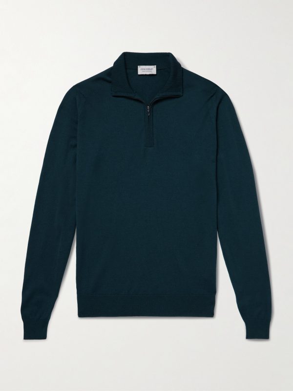 Tapton Slim-Fit Merino Wool Half-Zip Sweater