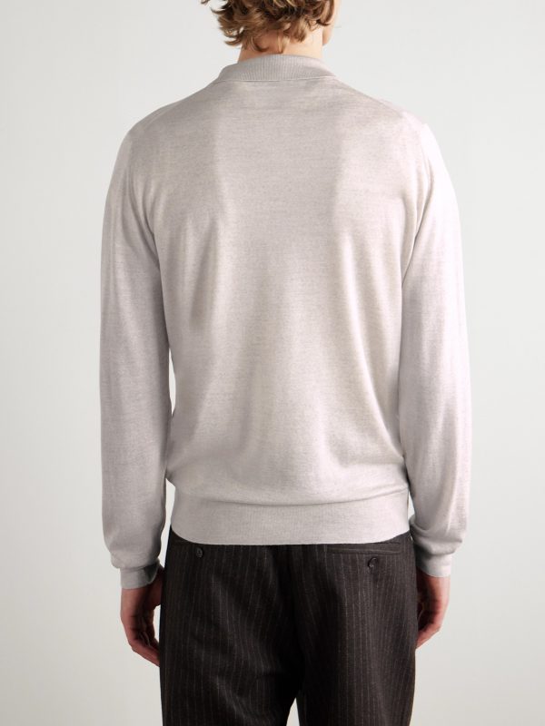 Belper Slim-Fit Merino Wool Polo Shirt - BK Belper Slim-Fit Merino Wool Polo Shirt - BK