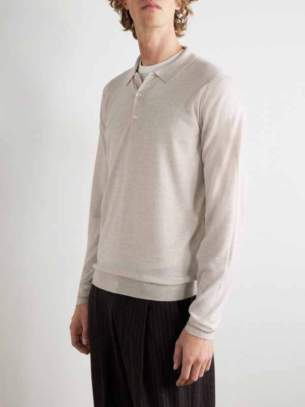 Belper Slim-Fit Merino Wool Polo Shirt - FR Belper Slim-Fit Merino Wool Polo Shirt - FR