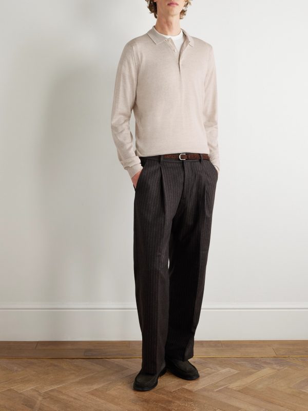 Belper Slim-Fit Merino Wool Polo Shirt - OU Belper Slim-Fit Merino Wool Polo Shirt - OU