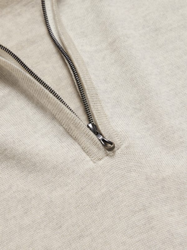 Tapton Slim-Fit Merino Wool Half-Zip Sweater - E1