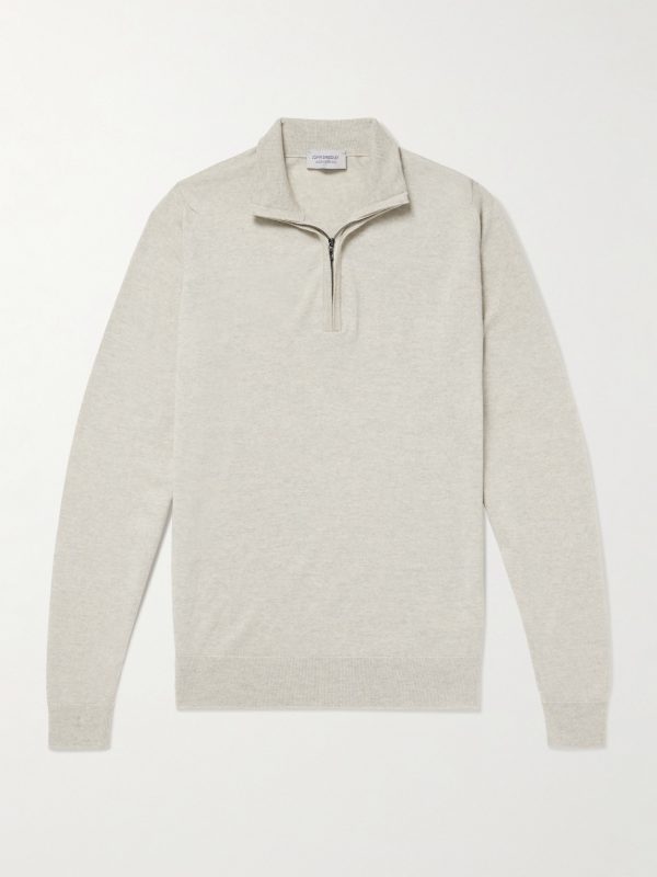 Tapton Slim-Fit Merino Wool Half-Zip Sweater