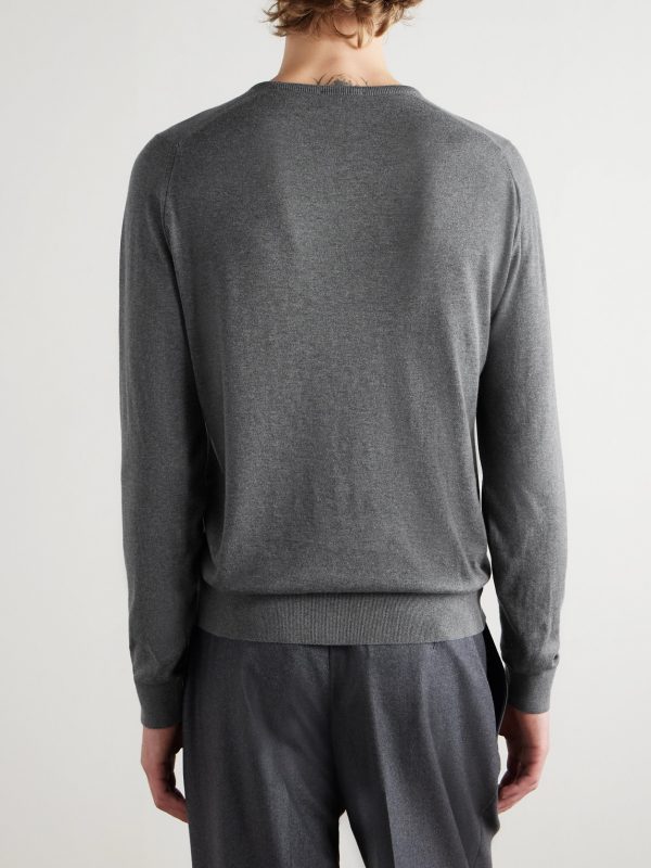 Hatfield Sea Island Cotton Sweater - BK