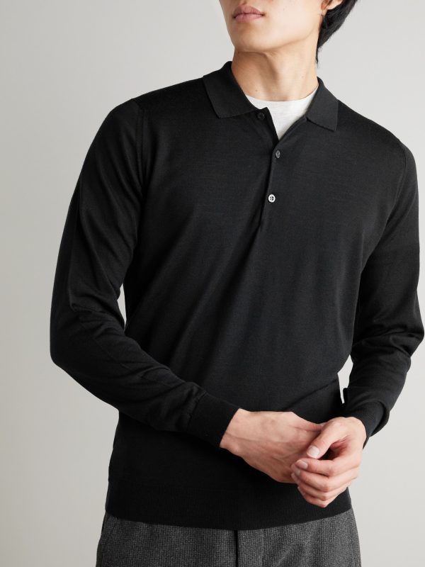 Belper Slim-Fit Merino Wool Polo Shirt - FR Belper Slim-Fit Merino Wool Polo Shirt - FR