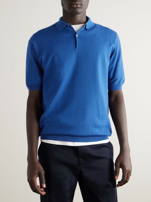 14.Singular Wool-Piqué Polo Shirt - FR 14.Singular Wool-Piqué Polo Shirt - FR