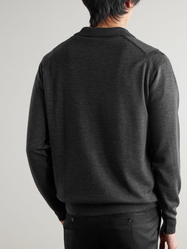 Tibor Merino Wool Cardigan - BK Tibor Merino Wool Cardigan - BK