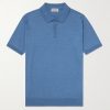 Leyburn Merino Wool and Sea Island Cotton-Blend Gauze Polo Shirt Leyburn Merino Wool and Sea Island Cotton-Blend Gauze Polo Shirt