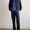 Leyburn Merino Wool and Sea Island Cotton-Blend Gauze Polo Shirt - OU Leyburn Merino Wool and Sea Island Cotton-Blend Gauze Polo Shirt - OU