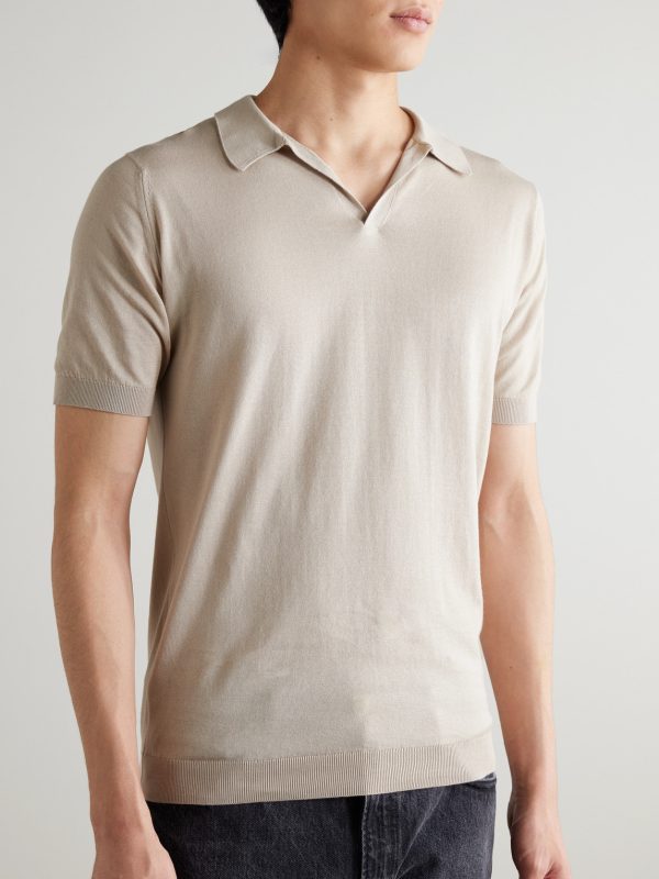 Noah Sea Island Cotton Polo Shirt - FR Noah Sea Island Cotton Polo Shirt - FR