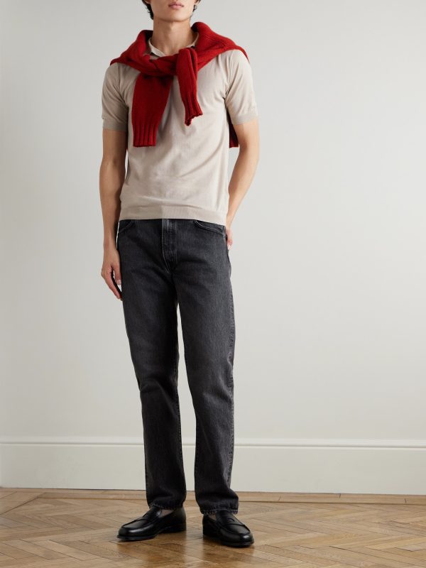 Noah Sea Island Cotton Polo Shirt - OU Noah Sea Island Cotton Polo Shirt - OU