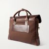 Cotton-Canvas and Full-Grain Leather Briefcase - BK
