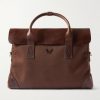 Cotton-Canvas and Full-Grain Leather Briefcase