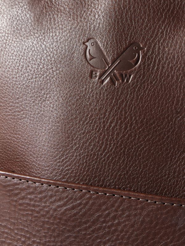 Logo-Debossed Full-Grain Leather Backpack - CU