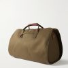 Leather-Trimmed Cotton-Canvas Suit Carrier and Holdall - BK Leather-Trimmed Cotton-Canvas Suit Carrier and Holdall - BK
