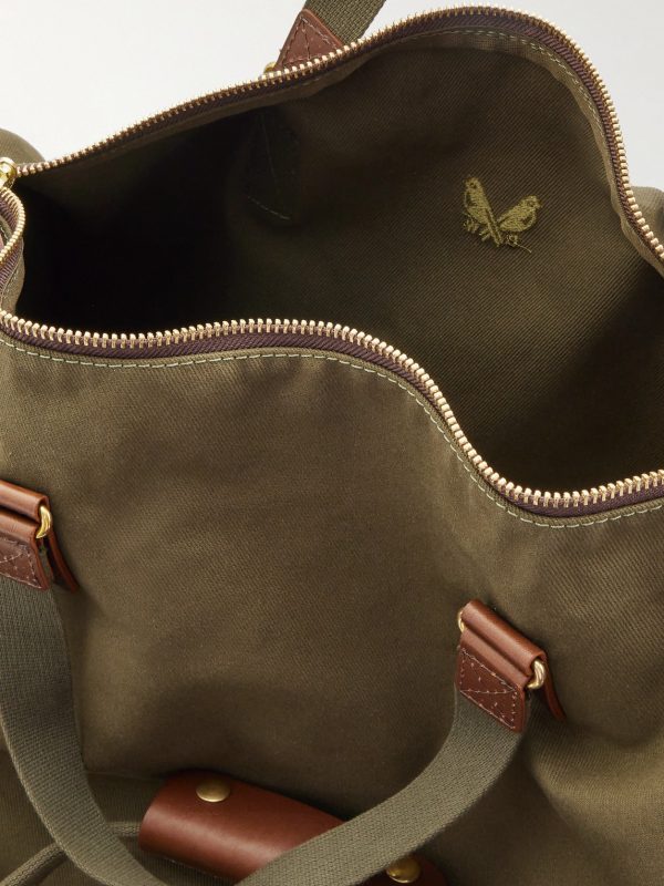 Leather-Trimmed Cotton-Canvas Suit Carrier and Holdall - E1 Leather-Trimmed Cotton-Canvas Suit Carrier and Holdall - E1