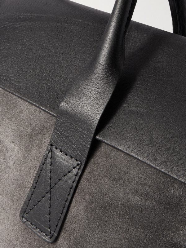 Suede and Leather Briefcase - CU Suede and Leather Briefcase - CU