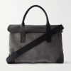 Suede and Leather Briefcase Suede and Leather Briefcase