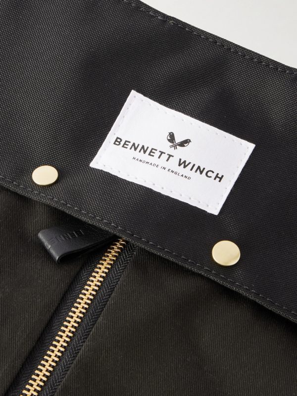Trifold Leather-Trimmed Cotton-Canvas Suit Carrier - CU