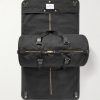 Leather-Trimmed Cotton-Canvas Suit Carrier and Holdall - E2
