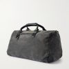 Commuter Leather-Trimmed Suede Holdall - BK Commuter Leather-Trimmed Suede Holdall - BK