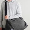 Commuter Leather-Trimmed Suede Holdall - E2 Commuter Leather-Trimmed Suede Holdall - E2