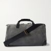 Commuter Leather-Trimmed Suede Holdall Commuter Leather-Trimmed Suede Holdall
