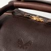 Logo-Debossed Full-Grain Leather Weekend Bag - CU