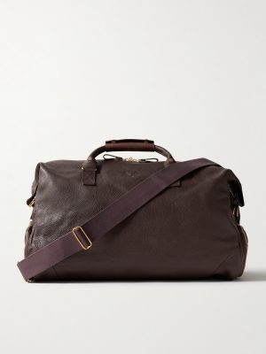 Logo-Debossed Full-Grain Leather Weekend Bag Logo-Debossed Full-Grain Leather Weekend Bag