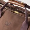 Logo-Embroidered Leather-Trimmed Cotton-Twill Suit Carrier and Holdall - CU Logo-Embroidered Leather-Trimmed Cotton-Twill Suit Carrier and Holdall - CU