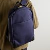 Logo-Embroidered Leather-Trimmed Cotton-Canvas Backpack - OU